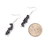 Natural Obsidian Chips Beaded Jewelry Set X-SJEW-JS01232-01-8