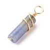 Natural Sodalite Pendants PALLOY-JF01453-03-4