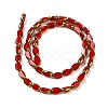 Electroplate Opaque Color Glass Beads Strands EGLA-Q127-A01-02K-2