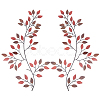 Iron Leaves Branch  Wall Decorations AJEW-WH0513-30B-1