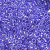 Electroplate Transparent Glass Seed Beads SEED-S042-16A-06-3