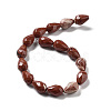 Natural Red Jasper Beads Strands G-P520-B04-01-3