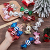 24Pcs 6 Colors Christmas Electroplate Plastic Candy Pendants Decorations KY-BC0001-47-3