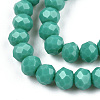 Opaque Solid Color Glass Beads Strands EGLA-A034-P4mm-D31-3