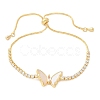 Adjustable Brass Shell Slider Bracelets BJEW-L699-01G-4