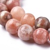 Natural Plum Blossom Jasper Beads Strands G-A163-02-6mm-6