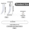 36Pcs 3 Styles Transparent Glass Bottle Pendants GLAA-SC0002-37-2