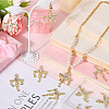 10Pcs Alloy Pendants with Rhinestone PALLOY-SC0016-44-3