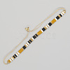 Vintage Ethnic Style Adjustable Glass Tila Beaded Handmade Slider Bracelets for Women ZN9527-5-1