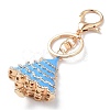 Golden Tone Alloy Enamel Big Pendants FIND-PW0016-01B-3