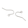 SHEGRACE Brass French Hooks with Loop XGR0002P-02P-2