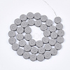 Spray Painted Non-magnetic Synthetic Hematite Beads Strands G-T124-33B-4