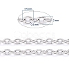 Tarnish Resistant 304 Stainless Steel Cable Chains CHS-F006-02C-P-3