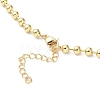 Rack Plating Brass Ball Chain Necklaces for Women NJEW-G102-01B-G-3