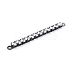 Brass Clear Round Cubic Zirconia Links Connectors ZIRC-G170-23B-4