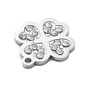 304 Stainless Steel Rhinstones Pendants STAS-I327-16P-2