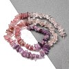 Natural Rose Quartz & Madagascar Rose Quartz & Amethyst Beads Strands G-L610-A08-B01-2