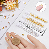200Pcs 2 Color Metallic Colours Glass Seed Beads SEED-CN0001-15-3