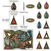 40Pcs 10 Styles Alloy Enamel Chandelier Component Links FIND-CJ0001-81-2