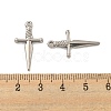 Non-Tarnish 304 Stainless Steel Pendants STAS-O004-06A-P-3