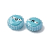 Fuuny Baking Paint Glass Enamel Beads LAMP-Q045-01D-4