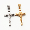 Easter Theme Hot Unisex 201 Stainless Steel Crucifix Cross Pendants STAS-F010-24-1