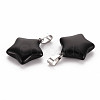 Star Natural Black Stone Pendants G-Q367-23-3