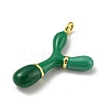 Brass Enamel Pendants KK-E093-03G-Y-2