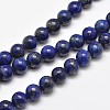 Natural Lapis Lazuli Round Bead Strands X-G-E262-01-8mm-1