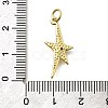 Brass Micro Pave Cubic Zirconia Pendants KK-Z093-19G-3