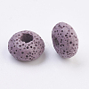 Natural Dyed Lava Rock European Beads G-E477-A08-2