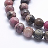 Natural Rhodonite Beads Strands G-G717-4mm-4