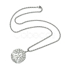 Stainless Steel Pendant Necklaces NJEW-L117-03B-P-2