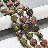 Natural Unakite Beads Strands G-NH0004-026-2