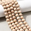 Natural Wood Beads Strands WOOD-B011-01A-6mm-1