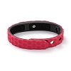 Flat Silicone Cord Bracelets LS-BJEW-F421-01G-3