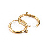 316 Surgical Stainless Steel Huggie Hoop Earring Findings STAS-S116-257B-G-2