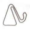 Tarnish Resistant 201 Stainless Steel Twisted Chain Curb Chain Necklaces NJEW-L416-06P-2