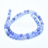 Natural Blue Chalcedony Beads Strands X-G-G765-30-10mm-2