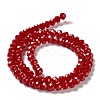Baking Paint Imitation Jade Glass Bead Strands DGLA-A034-J6MM-A29-5