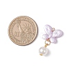 Opaque Acrylic Butterfly Pendants PALLOY-JF04289-02-3