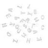 6Pcs 925 Sterling Silver Hollow Initial Beads STER-TA0001-53K-3