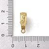 Brass Micro Pave Cubic Zirconia Donut Bails ZIRC-NH0001-02G-3