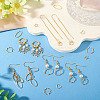 24Pcs 2 Colors Brass Linking Rings KK-TA0003-06-6