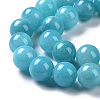 Natural Mashan Jade Round Beads Strands G-D263-6mm-XS28-8
