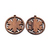 Walnut Wood Laser Cut Pendants WOOD-Q051-05C-1