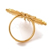 Anti-Tarnish 304 Stainless Steel Sun Open Cuff Rings RJEW-M047-02G-3