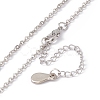 Sublimation Blank Aluminum Pendant Necklace NJEW-E020-02P-04-6