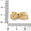 Brass Micro Pave Clear Cubic Zirconia Box Clasps KK-K385-095G-4