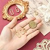6Pcs 3 Styles Brass Spring Gate Rings KK-CJ0004-29-4